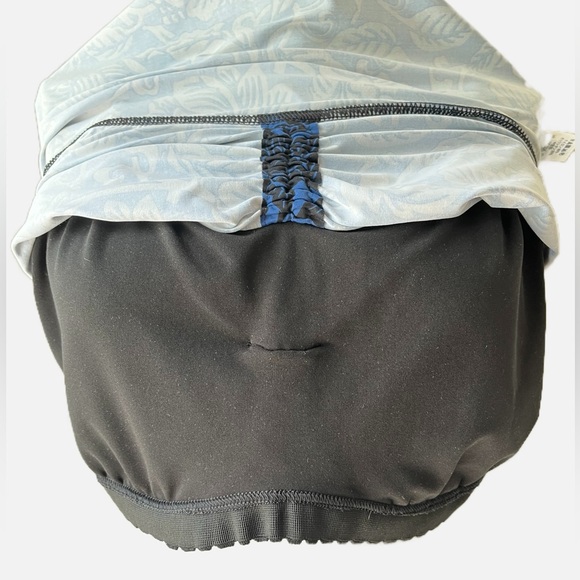 SOLD Lands' End Women's Bl/Blk  Floral Underwire Swim Tankini Top Pads 10 DD - Picture 11 of 14